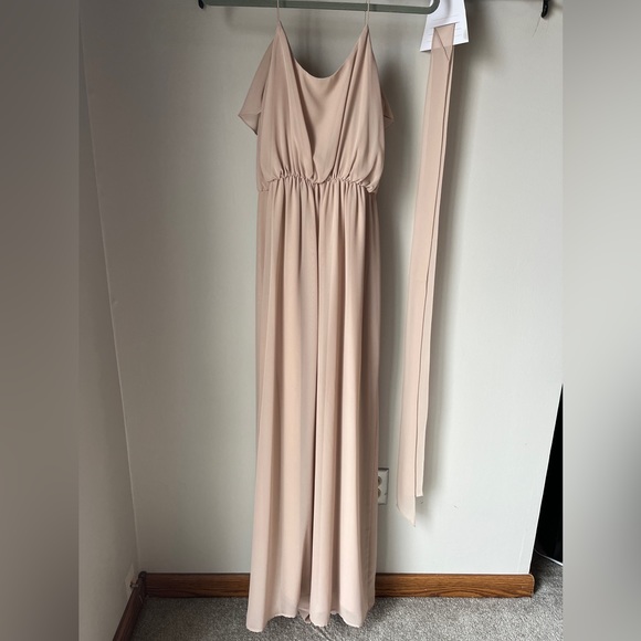 Nouvelle Amsale Bridesmaid Dress Drew | S | Latte | Worn Once Great Condition - Picture 7 of 11